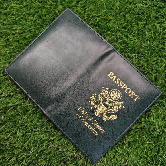 Leather Passport Cover, Leather Passport Holder for Travel - Picture 3 of 7